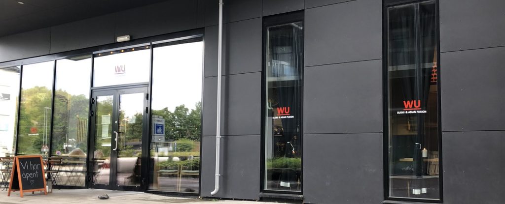 WU Restaurant storefront at Thon Sandvika