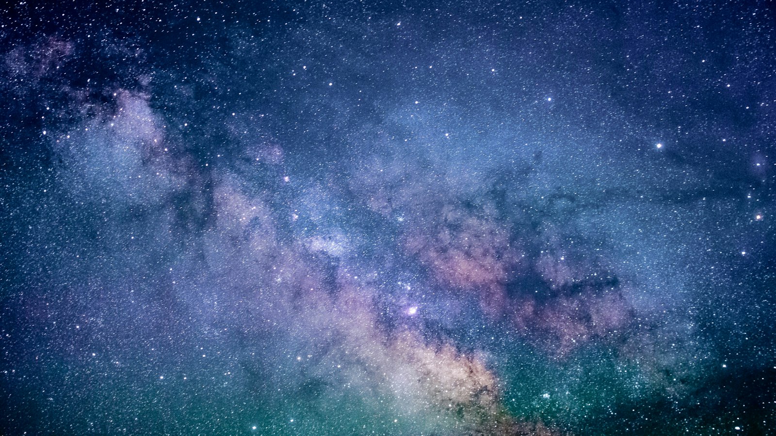 Colourful galaxy full of stars